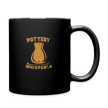 Pottery Ceramic Pottery Pottery Pottery - Full Colour Mug - black - Right