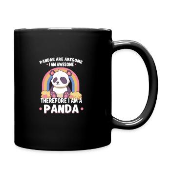 Pandabear Panda Bamboo Wildlife China - Tasse einfarbig - Schwarz - Rechts
