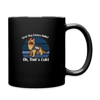 Police Cop Officer Police Office - Full Colour Mug - black - Right