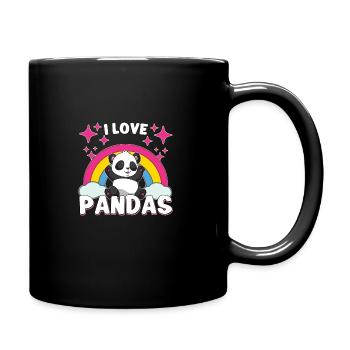 Pandabear Panda Bamboo Wildlife China - Tasse einfarbig - Schwarz - Rechts