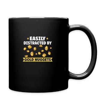 Goldgräber Goldbergbau Goldwaschen Goldmine - Tasse einfarbig - Schwarz - Rechts
