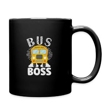 Schulbusfahrer Sei Nett Zum Schulbusfahrer - Tasse einfarbig - Schwarz - Rechts