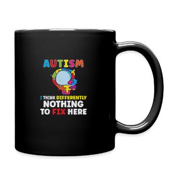 Autism Awareness Autism Disease Autistic Gift - Tasse einfarbig - Schwarz - Rechts