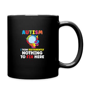 Autism Awareness Autism Disease Autistic Gift - Tasse einfarbig - Schwarz - Rechts