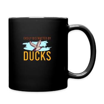 Duck Hunting Duck Hunter Bird Hunting - Full Colour Mug - black - Right