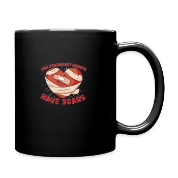 Open Heart Surgery Heart Surgery Survivor Gift - Tasse einfarbig - Schwarz - Rechts