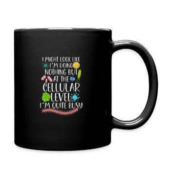 Microbiologist Microbiology Lab Staph Biology - Tasse einfarbig - Schwarz - Rechts