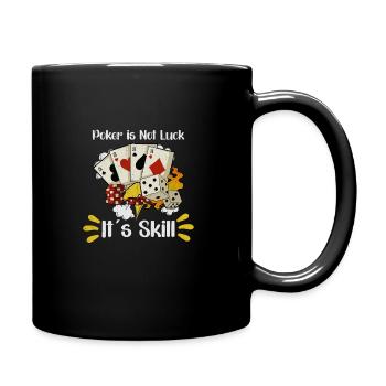 Poker Casino Poker Player Gambling Roulette Gift - Full Colour Mug - black - Right