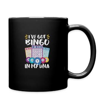 Bingo Card Game Grandma Bingo Player Bingo Cards - Full Colour Mug - black - Right