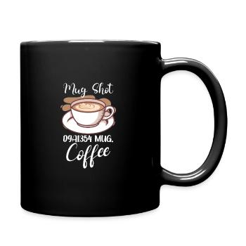 Coffee Lover Caffeine Molecule Java Latte Espresso - Full Colour Mug - black - Right
