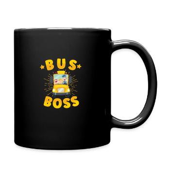 Schulbusfahrer Sei Nett Zum Schulbusfahrer - Tasse einfarbig - Schwarz - Rechts