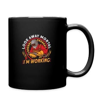 Welder Funny Funny Welding Gift - Tasse einfarbig - Schwarz - Rechts