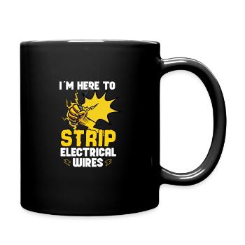 Funny Electrician Electrical Engineer Watt Watt - Full Colour Mug - black - Right