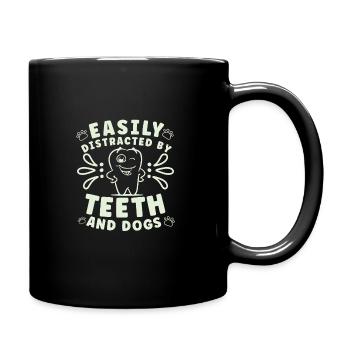 Dentist Dental Hygienist Gift Idea: Forbidden Love - Full Colour Mug - black - Right
