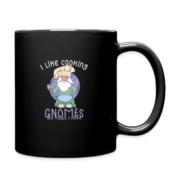 Cuisine Cuisinier Chef Gnomes Gnome Lover Drôle Gnome Gnome - Mug uni - noir - Droite