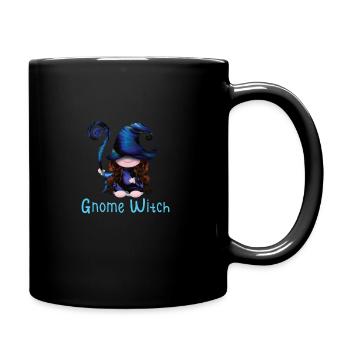 Halloween Witch Gnomes Gnome Lover Funny Gnome - Full Colour Mug - black - Right