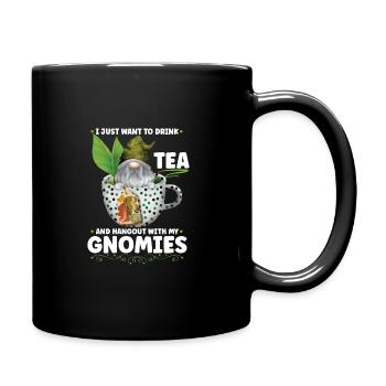 Garden Gnomes Gnome Lover Funny Gnome Gardening - Full Colour Mug - black - Right