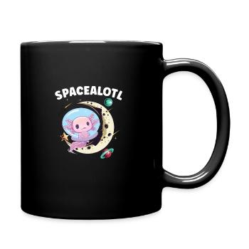 Axolotl Astronaut Astronomy Solar System Gift - Tasse einfarbig - Schwarz - Rechts