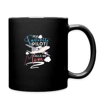 Pilote Aviation Avion Compagnie Aérienne Capitaine Aviator - Mug uni - noir - Droite