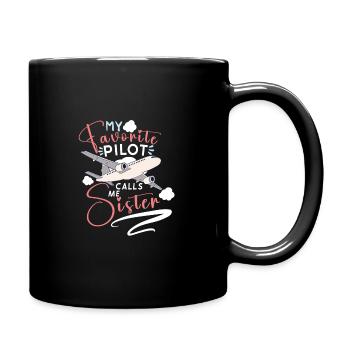 Pilote Aviation Avion Compagnie Aérienne Capitaine Aviator - Mug uni - noir - Droite