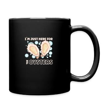 Oyster Lovers Funny Oyster Oyster Shucker - Full Colour Mug - black - Right