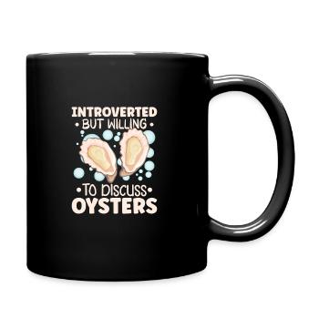 Auster-liebhaber Lustige Auster Auster Shucker - Tasse einfarbig - Schwarz - Rechts