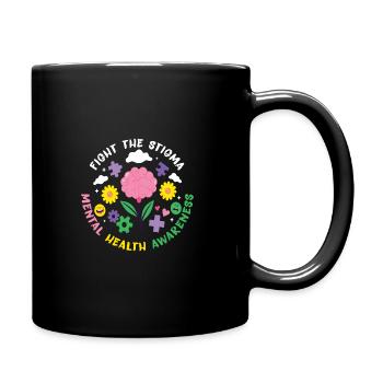 Sensibilisation à la santé mentale Dépression Suicide Prévenir - Mug uni - noir - Droite
