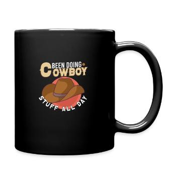 Cowboy Barn Bull Rider Rodeo Country Western - Mug uni - noir - Droite