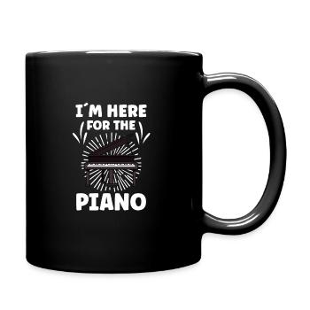 Piano Player Funny Piano Keyboard - Full Colour Mug - black - Right