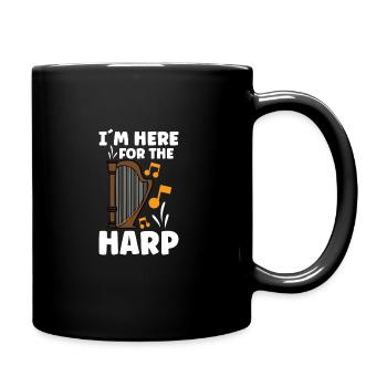 Harfenmusikinstrument Harfenlehrer - Tasse einfarbig - Schwarz - Rechts