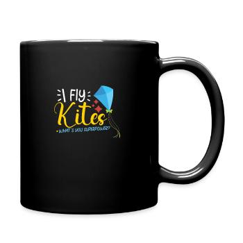 Kite Flying Kite Fan For Fite Flying Lovers - Full Colour Mug - black - Right