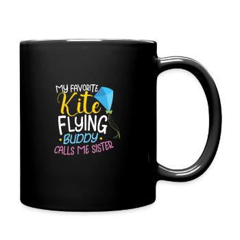 Kite Flying Kite Fan For Fite Flying Lovers - Full Colour Mug - black - Right