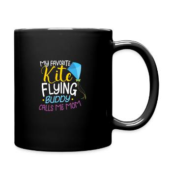 Kite Flying Kite Fan For Fite Flying Lovers - Full Colour Mug - black - Right