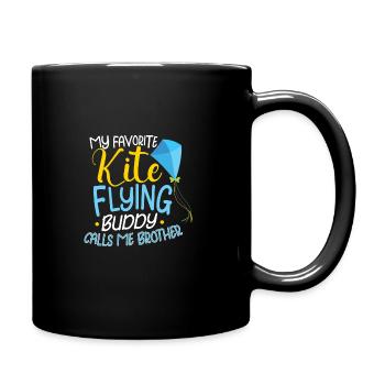Kite Flying Kite Fan For Fite Flying Lovers - Full Colour Mug - black - Right