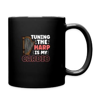 Harfenmusikinstrument Harfenlehrer - Tasse einfarbig - Schwarz - Rechts