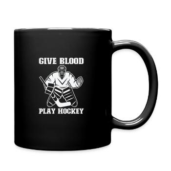 Eishockey-spieler Lustiger Eishockey-team-tormann - Tasse einfarbig - Schwarz - Rechts