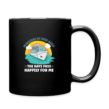 Bateau de navigation Capitaine Navire de croisière - Mug uni - noir - Droite