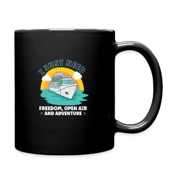 Bateau de navigation Capitaine Navire de croisière - Mug uni - noir - Droite