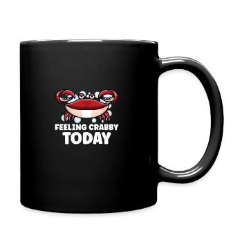 Krabbenkrabbenkrabbenflüsterer Krabbenjagdfischer - Tasse einfarbig - Schwarz - Rechts