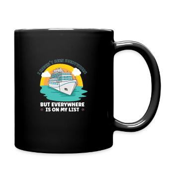 Bateau de navigation Capitaine Navire de croisière - Mug uni - noir - Droite