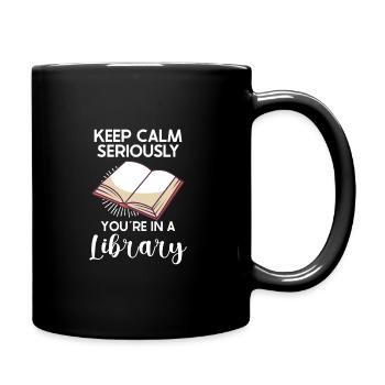 Book Reader Reading Literature Lover Writing - Full Colour Mug - black - Right