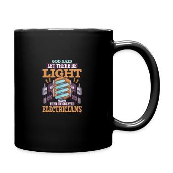 Electrician Electrical Engineer Lineman Electrical - Tasse einfarbig - Schwarz - Rechts