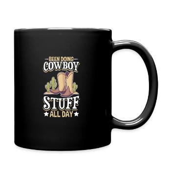 Cowboy Barn Bull Rider Rodeo Country Western - Mug uni - noir - Droite