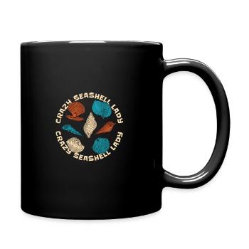seashells shell collector shell collecting Gift - Full Colour Mug - black - Right