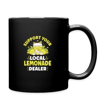 Lemonade Rack Lemon Juice Homemade - Full Colour Mug - black - Right