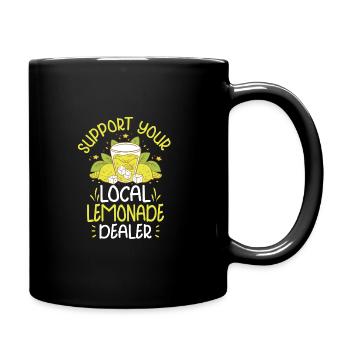 Lemonade Rack Lemon Juice Homemade - Full Colour Mug - black - Right