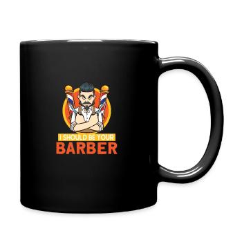 Barbe Barbier Coiffeur Coiffeur Salon de coiffure - Mug uni - noir - Droite