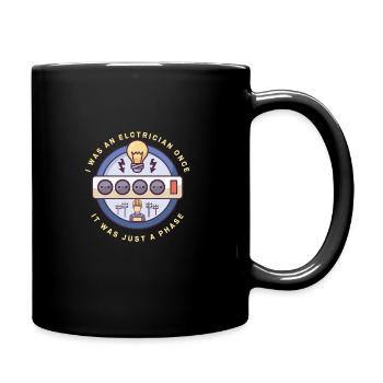 Electrician Electrical Engineer Lineman Electrical - Tasse einfarbig - Schwarz - Rechts