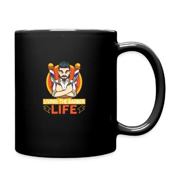 Barbe Barbier Coiffeur Coiffeur Salon de coiffure - Mug uni - noir - Droite