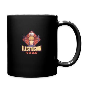 Electrician Electrical Engineer Lineman Electrical - Tasse einfarbig - Schwarz - Rechts